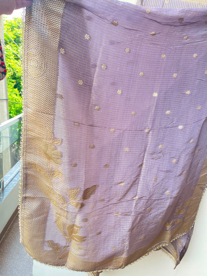 Banarasi shimmer silk ladies unstitched suit Rc19303 (a)