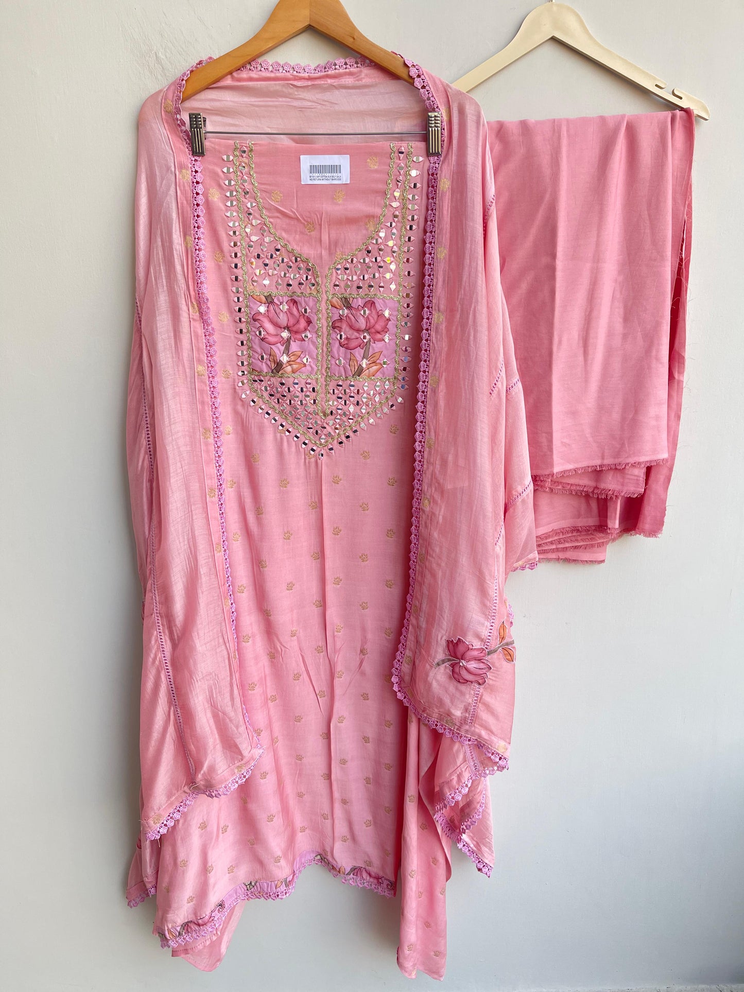 Banarasi mul chanderi ladies unstitched suit Rc18501