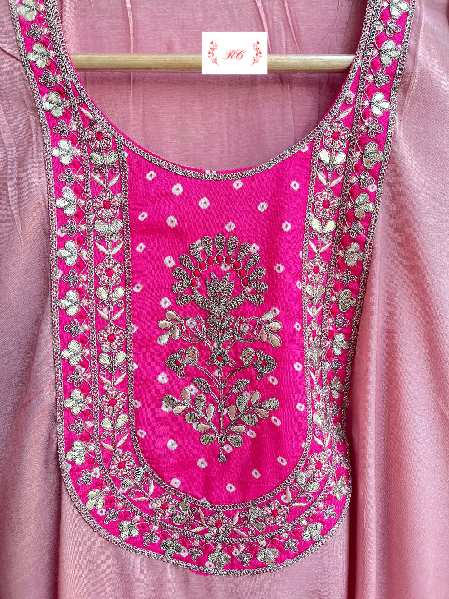 Silk fabric unstitched ladies suit Rc17873