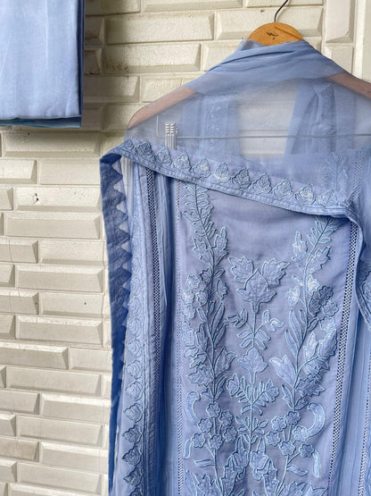 Organza unstitched ladies suit Rc17280