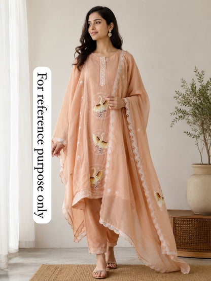 Pure Mul Chanderi Ladies Unstitched Suit RC-18804 – view 2