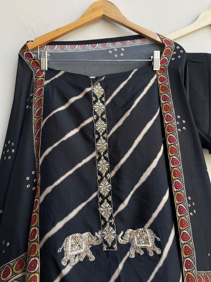 Pure silk printed unstitched ladies suit Rc18543 (c)