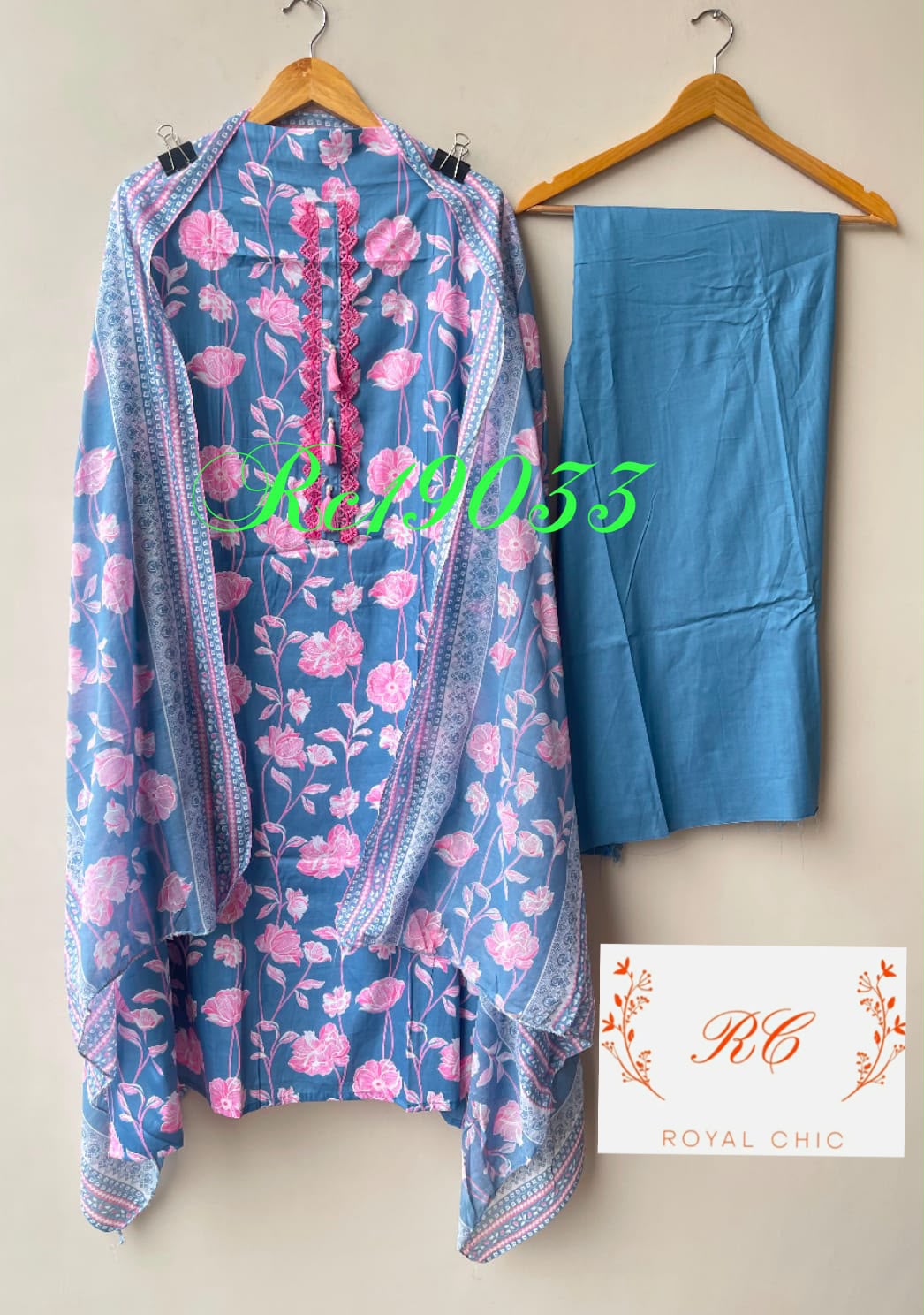 Cotton printed unstitched ladies suit Rc19033