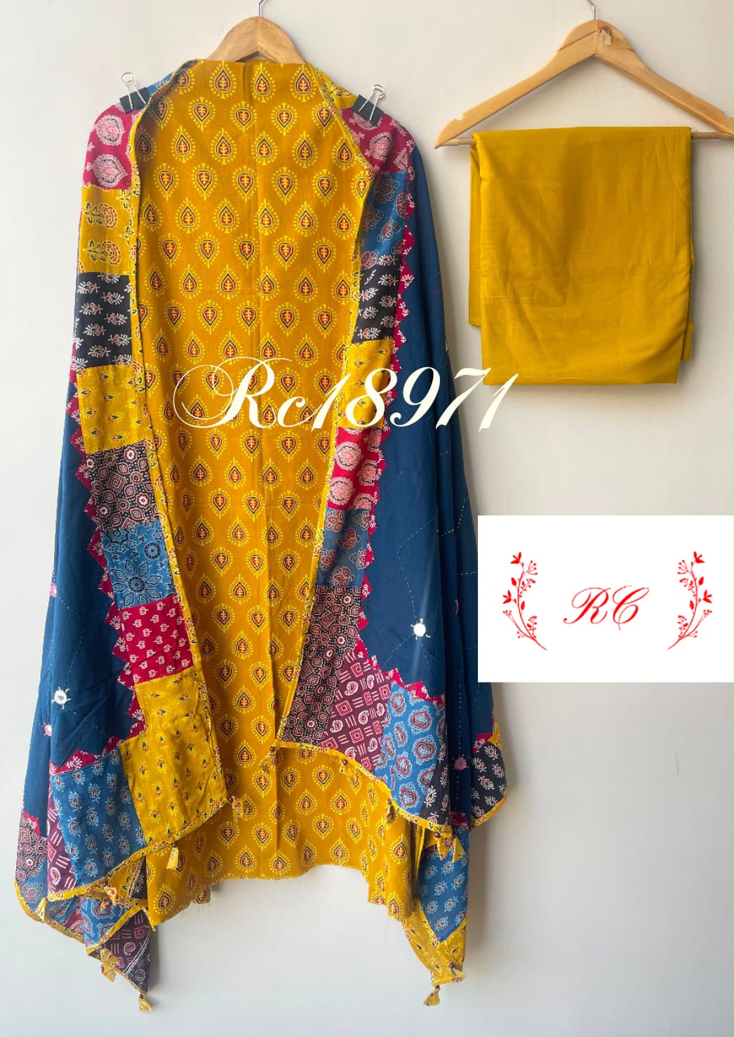 Cotton printed unstitched ladies suit Rc18971