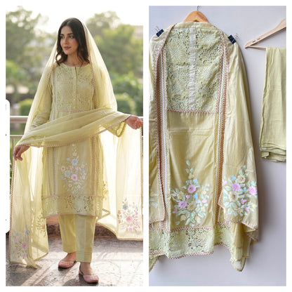 Mul chanderi unstitched ladies suit Rc18969 (b)