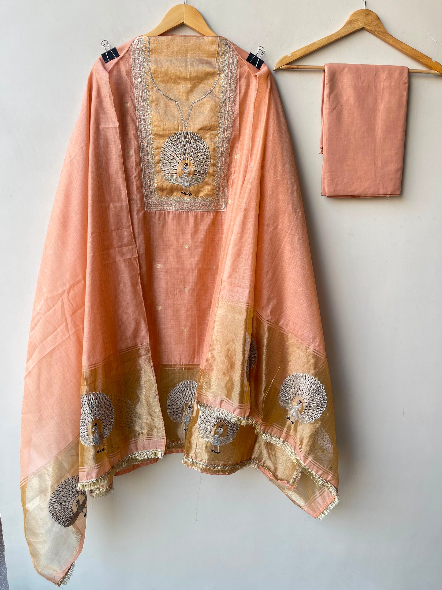Banarasi mul chanderi ladies unstitched suit Rc19277 (b)