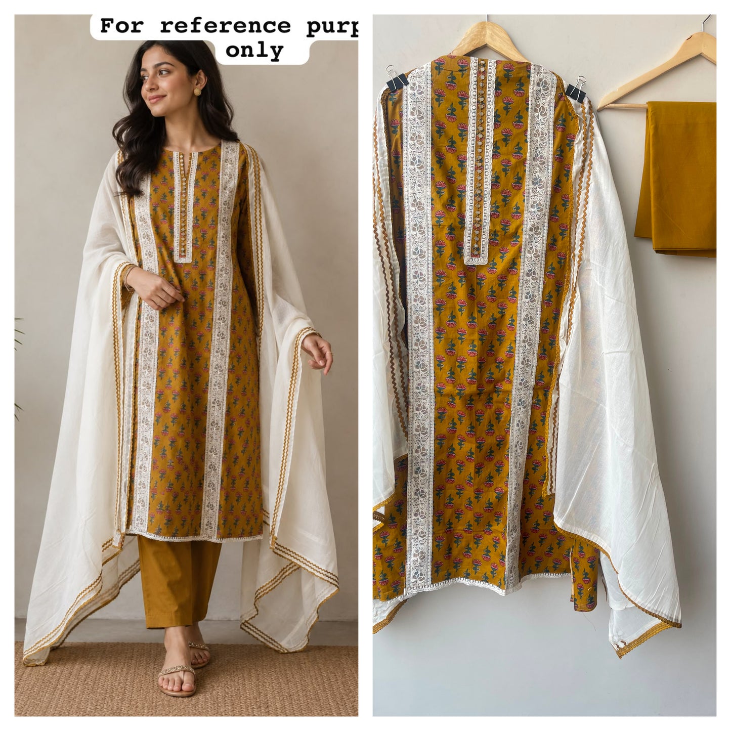 Cotton printed unstitched ladies suit Rc19024