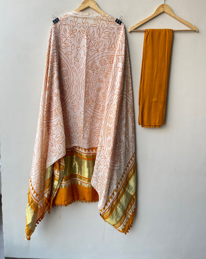 Mul cotton printed unstitched ladies suit Rc19315 (b)