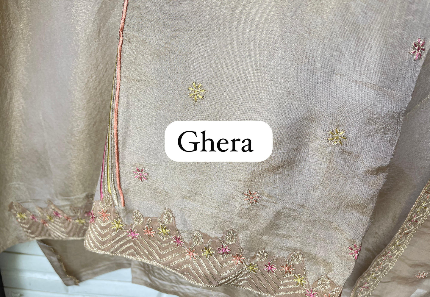 Shimmer silk unstitched ladies suit Rc17798