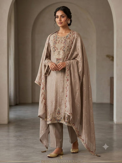 Shimmer silk unstitched ladies suit Rc19330 (b)