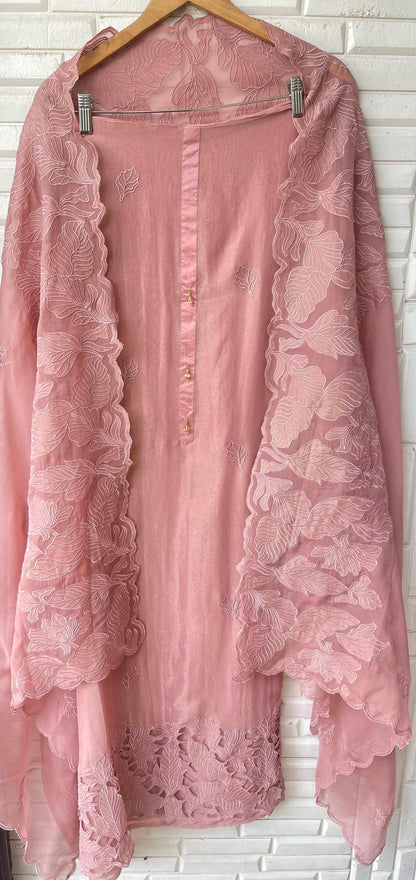 Shimmer silk unstitched ladies suit (a)