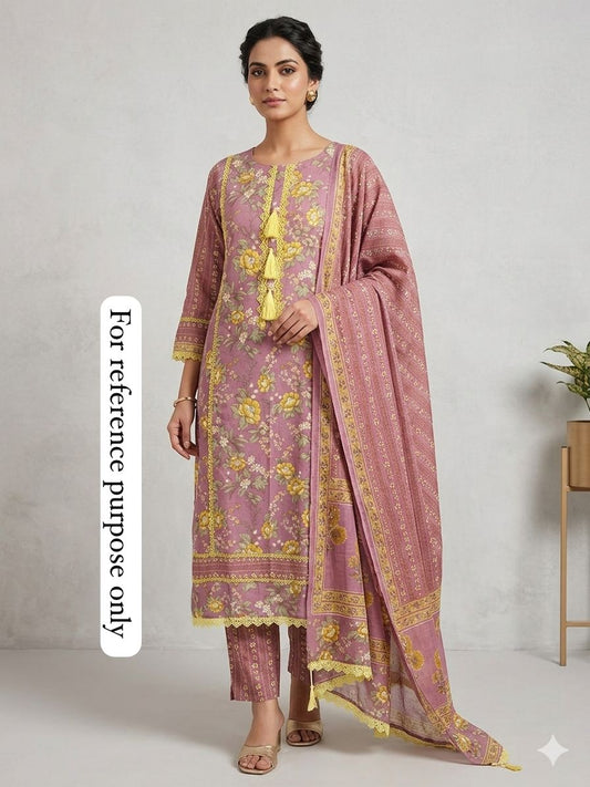 Cotton printed unstitched ladies suit Rc18537 (c)