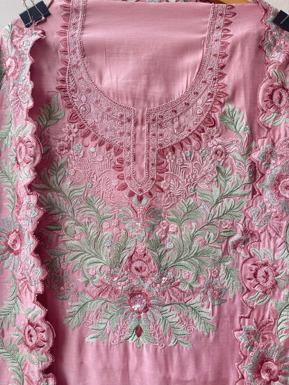 Mul Chanderi Unstitched Ladies Suit RC18877 – view 6