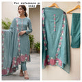 Crushed mul cotton ladies unstitched suit Rc19198