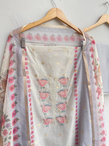 Banarasi kota doriya ladies unstitched suit Rc18438