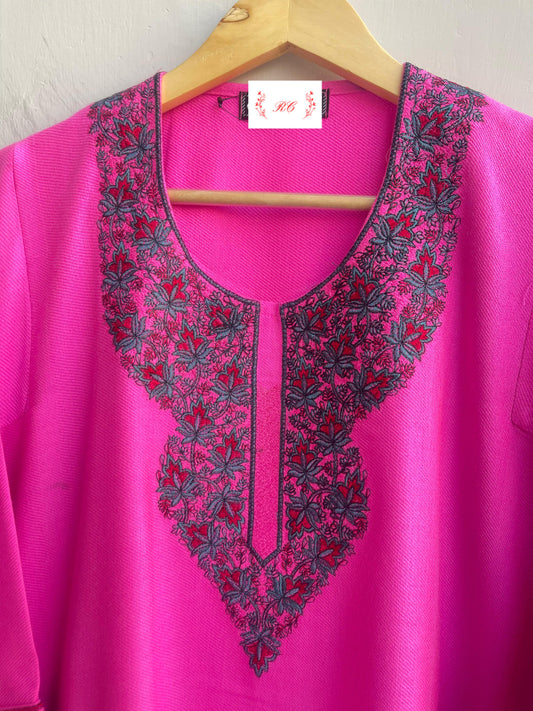 Woolen embroidered readymade ladies coord set Rc18843