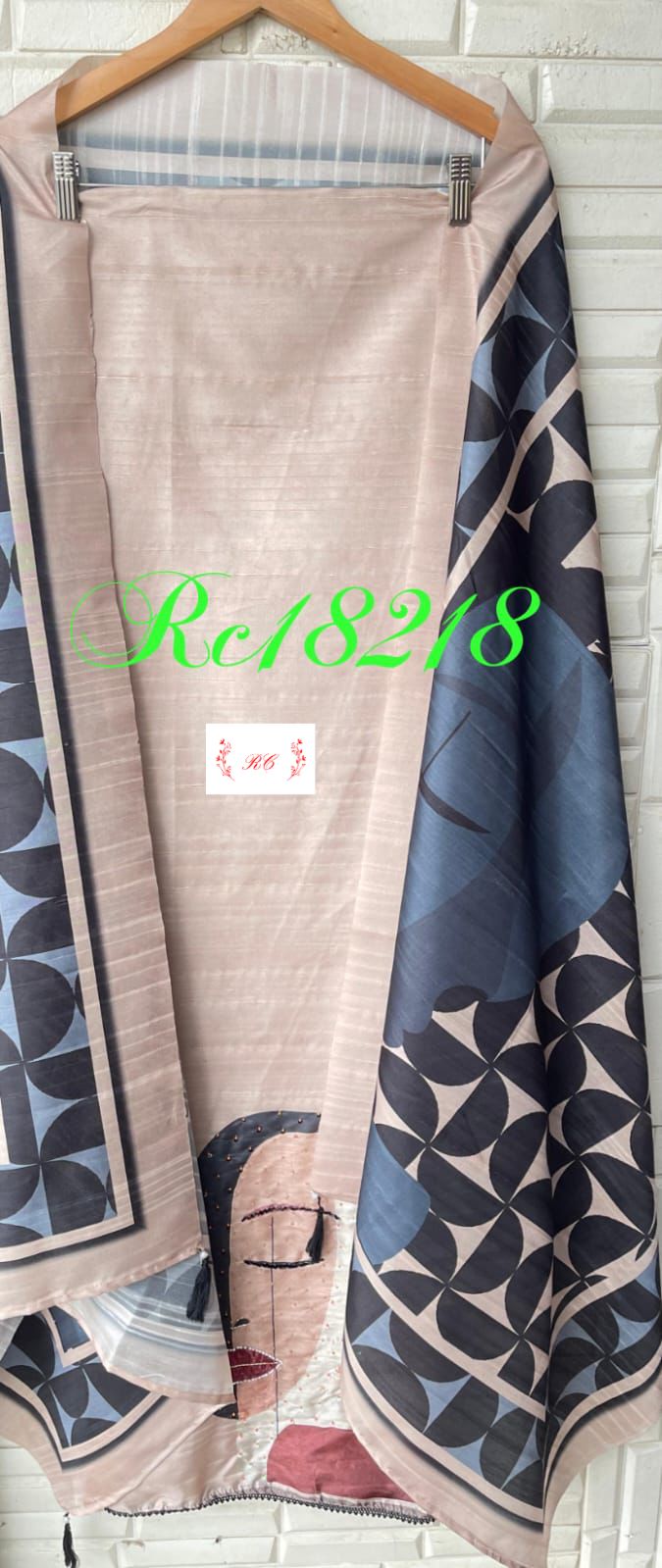 Cotton silk unstitched ladies suit Rc18218