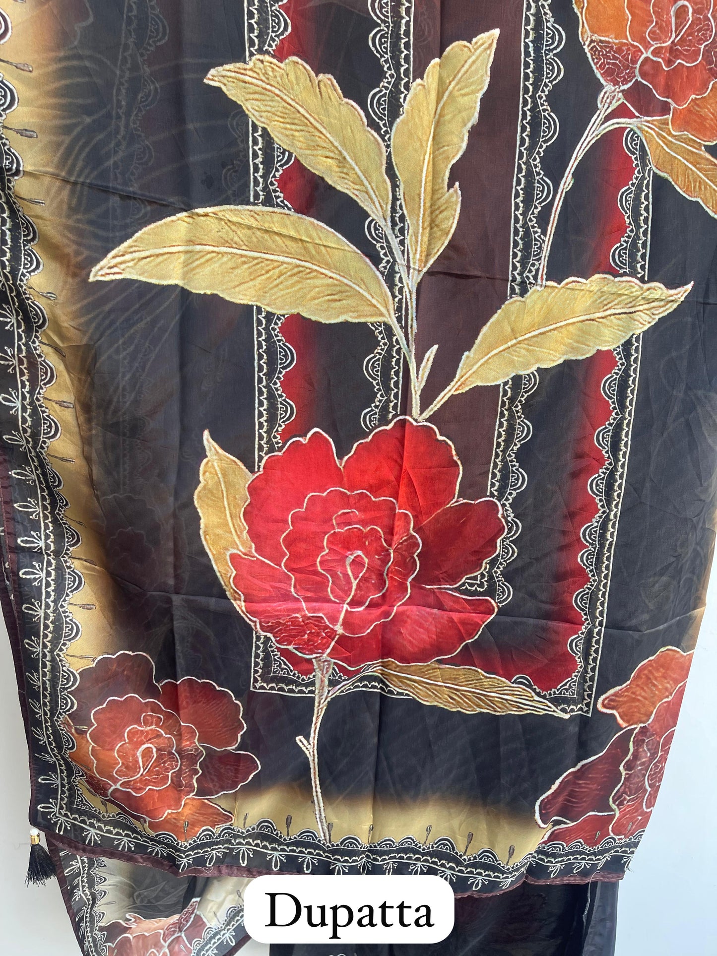 Self soft organza unstitched ladies suit Rc18421