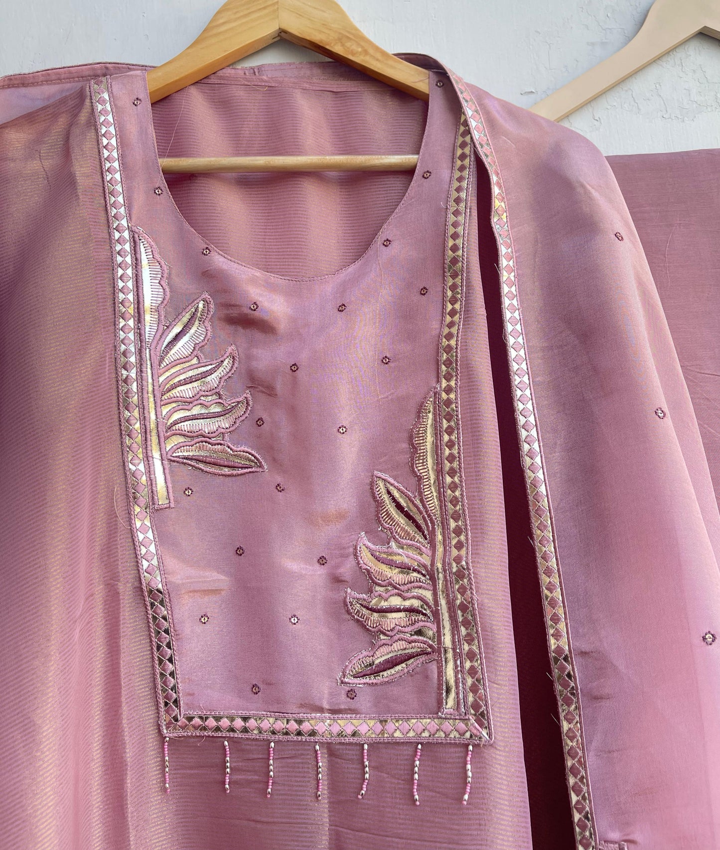 Shimmer silk unstitched ladies suit Rc17882 (b)