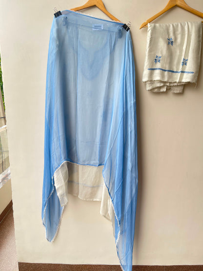 Organza Tuile fabric ladies unstitched suit Rc19086