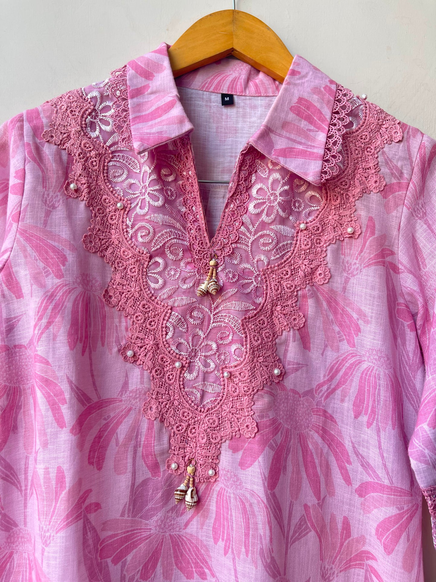 Linen printed stitched ladies coord set Rc19090