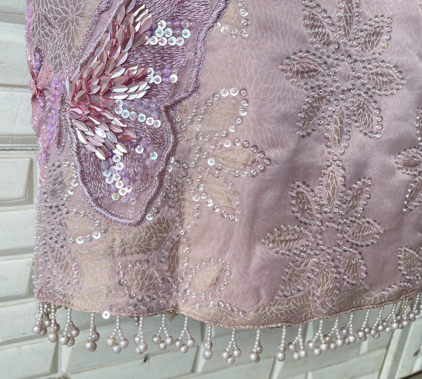 Pure brocade self banarasi shimmer silk unstitched ladies suit Rc17747 (c)