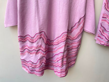 Soft linen cotton stitched ladies coord set Rc19104