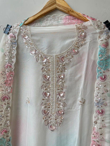 Soft organza unstitched ladies suit Rc19138 (b)
