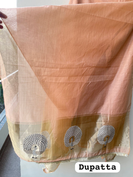Banarasi mul chanderi ladies unstitched suit Rc19277 (b)
