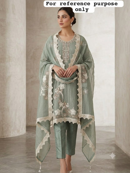 Pure Shimmer tissue ladies unstitched suit Rc19192 (a)