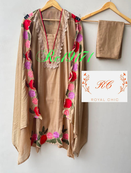 Mul chanderi unstitched ladies suit Rc19171 (a)
