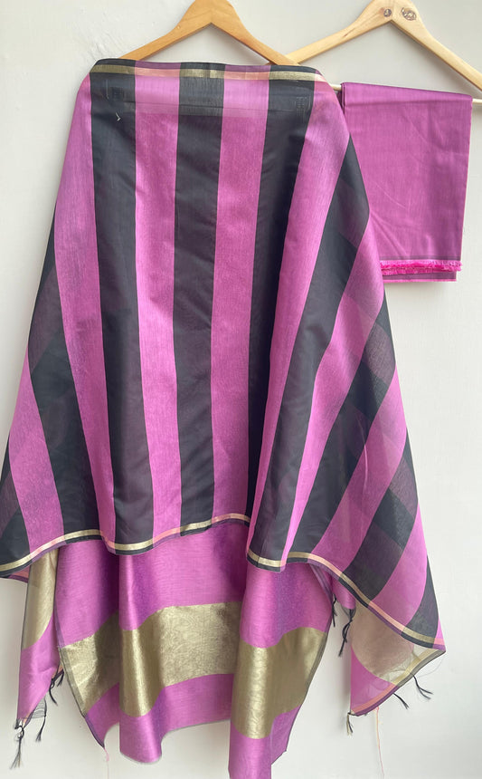 Chanderi silk unstitched ladies suit Rc17994 (a)