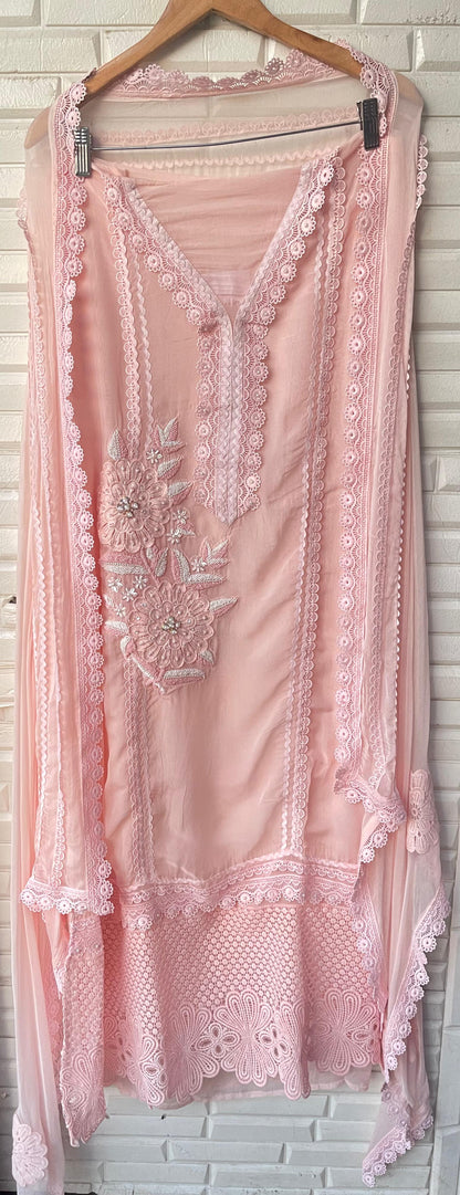 Pure organza unstitched ladies suit Rc17733 (a)