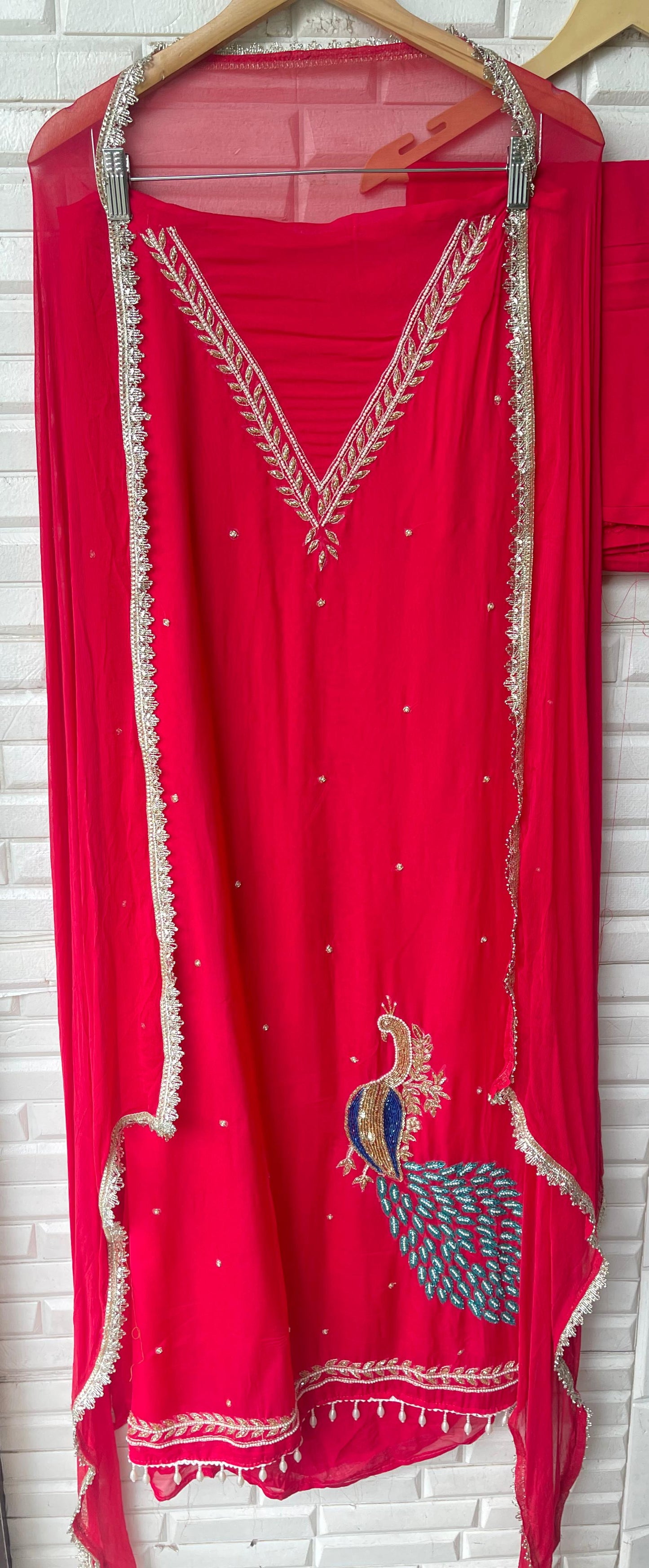 Organza unstitched ladies suit Rc17550 (b)