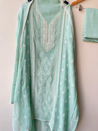 Pure Mul Chanderi Unstitched Ladies Suit RC-18841 – view 5