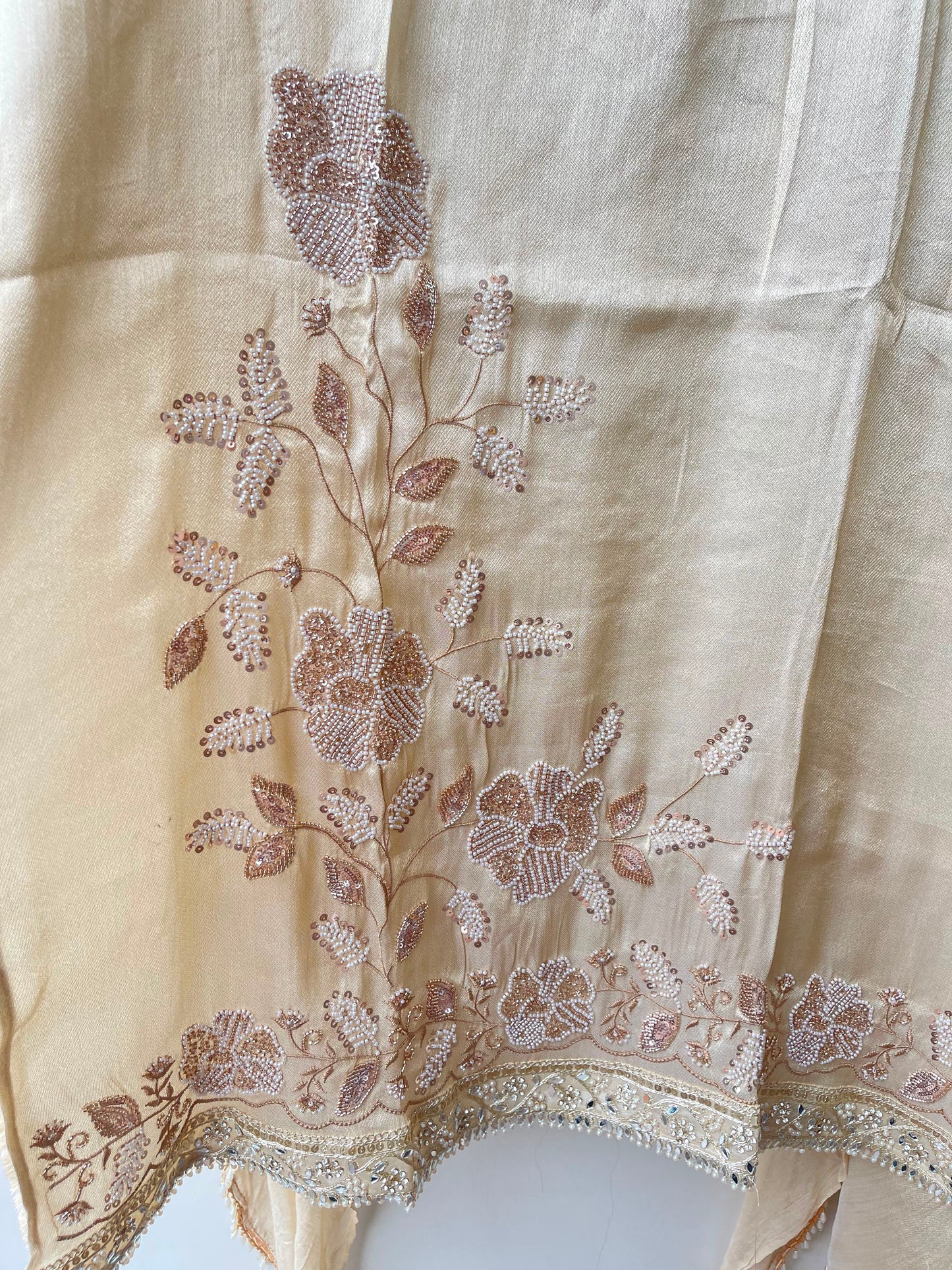 Giraffe silk unstitched ladies suit Rc19235