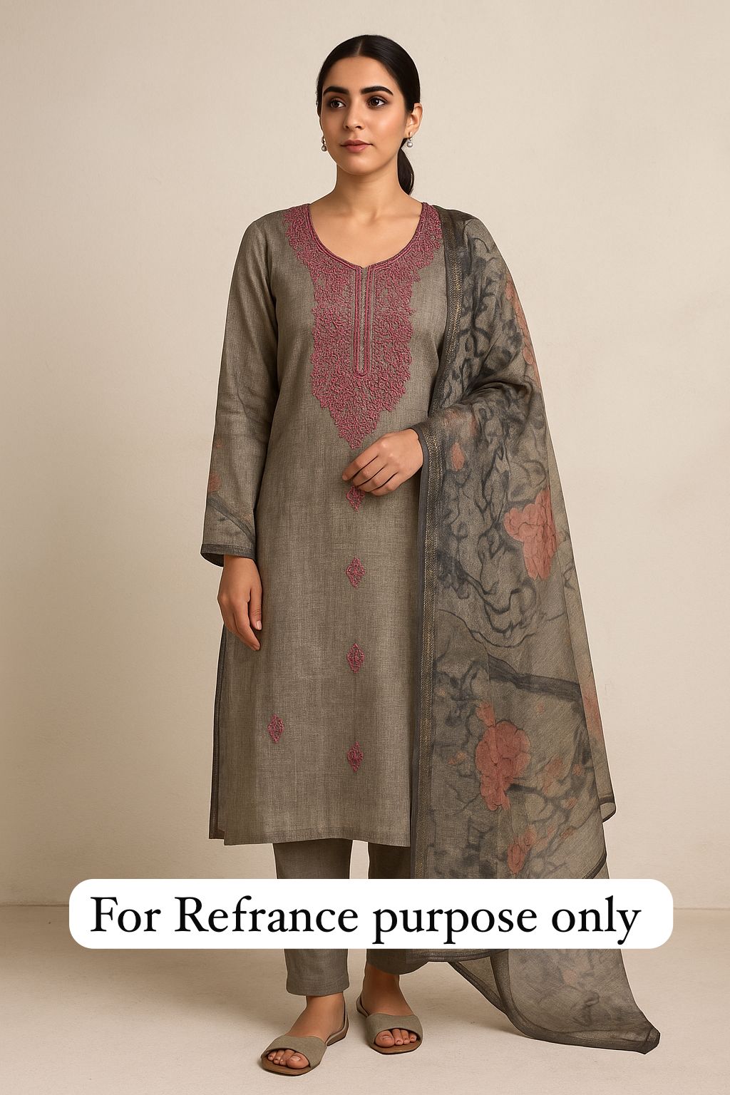 Linen silk unstitched ladies suit Rc17723 (b)