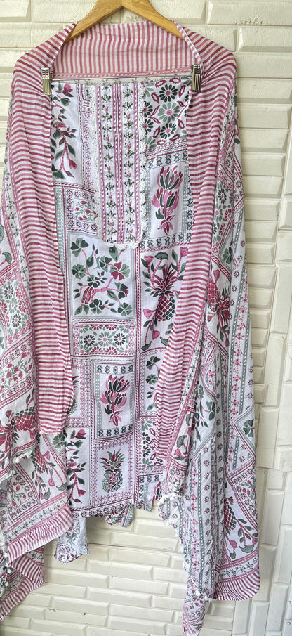 Cotton unstitched ladies suit Rc17392