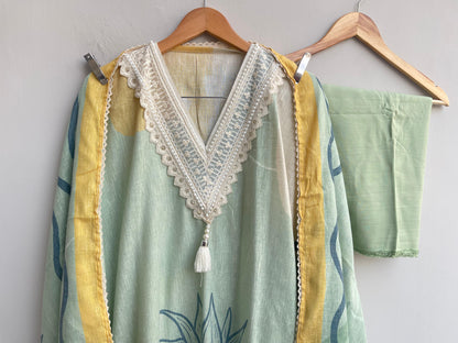 Linen printed unstitched ladies suit Rc18477