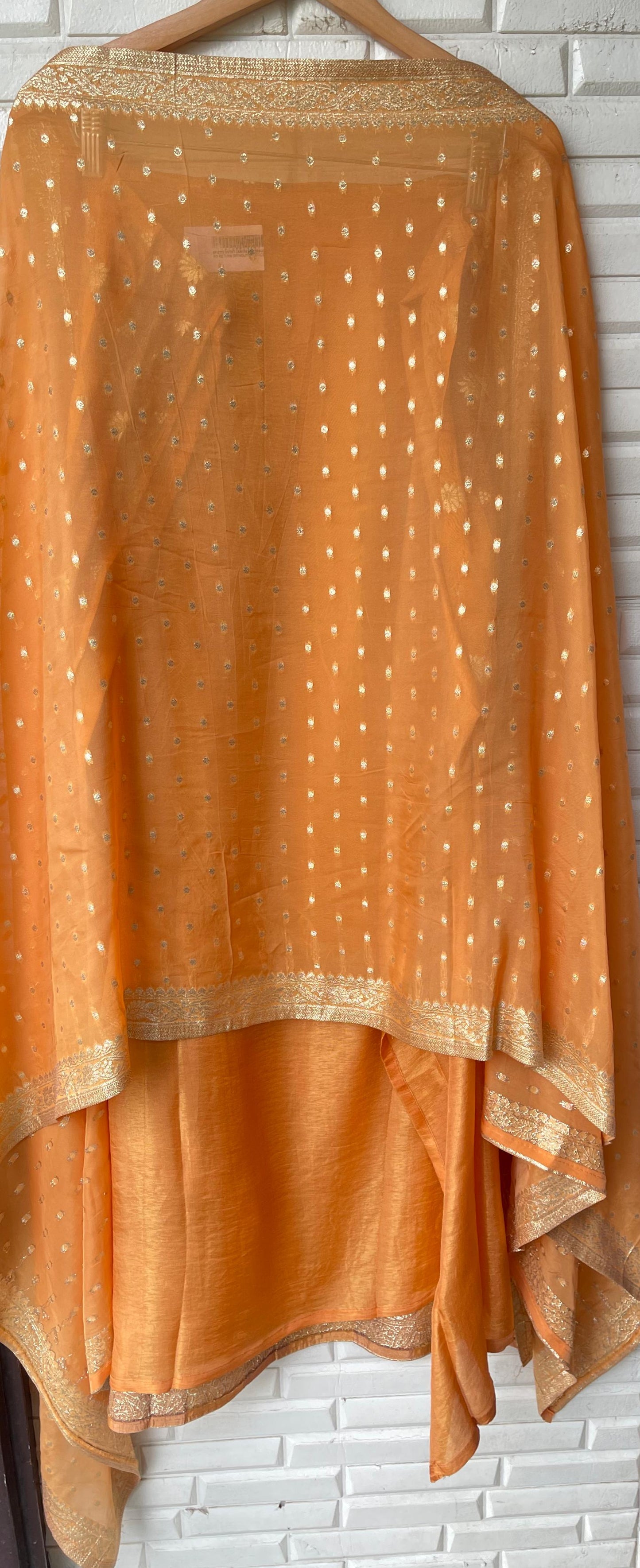 Self banarasi shimmer silk unstitched ladies suit Rc17768