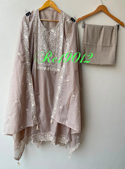 Mul chanderi unstitched ladies suit Rc19012 (c)