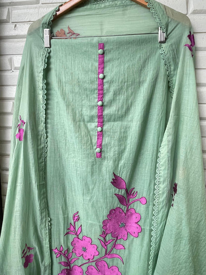 Mul chanderi unstitched ladies suit Rc17397 (b)