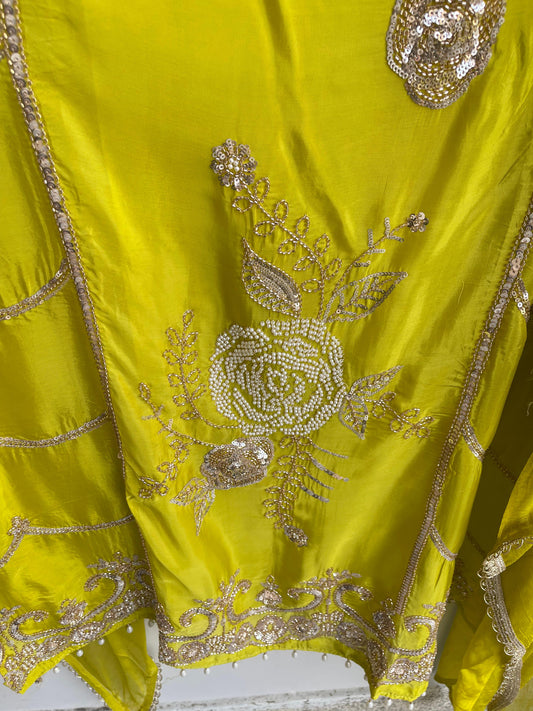 Satin crepe unstitched ladies suit Rc18393 (d)