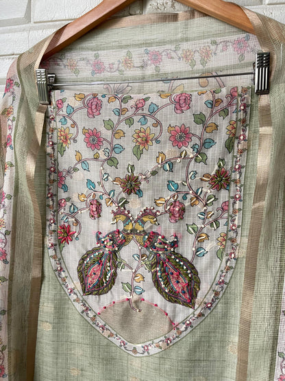 Banarasi kota doriya unstitched ladies suit Rc17456 (a)