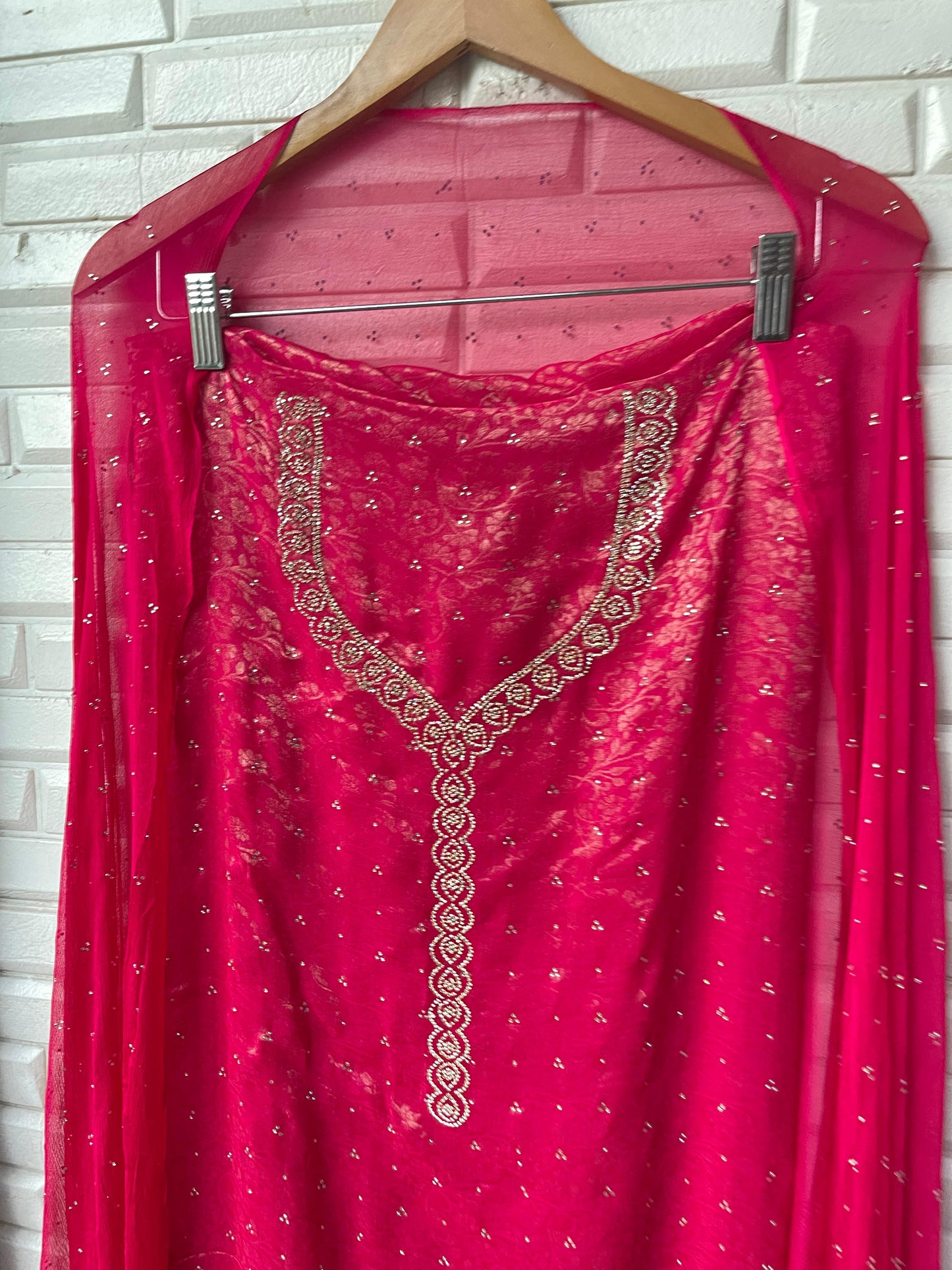 Organza unstitched ladies suit Rc17371 (b)