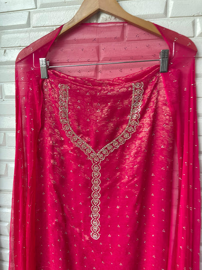 Organza unstitched ladies suit Rc17371 (b)