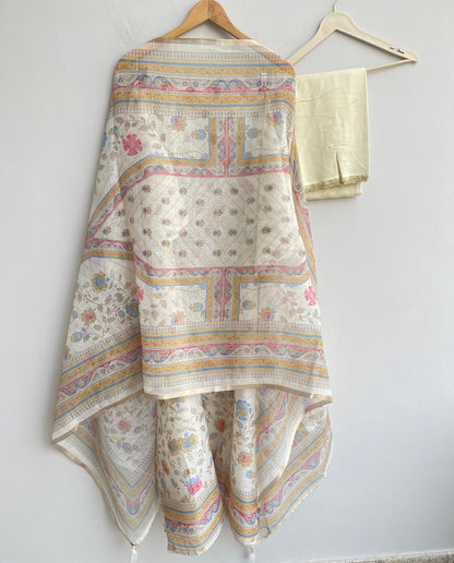 Soft banarasi kota doriya unstitched ladies suit Rc18527