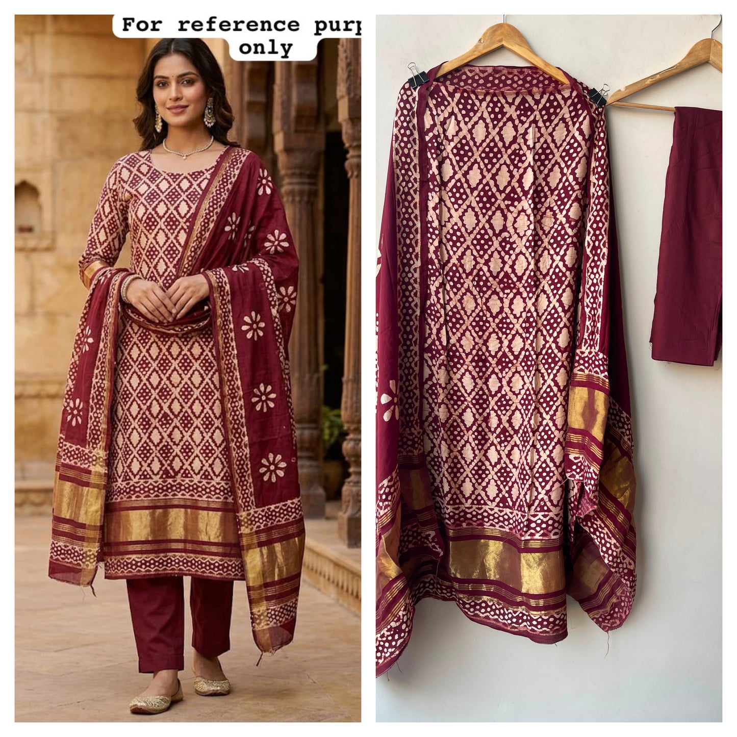 Mul cotton printed unstitched ladies suit Rc19313 (b)
