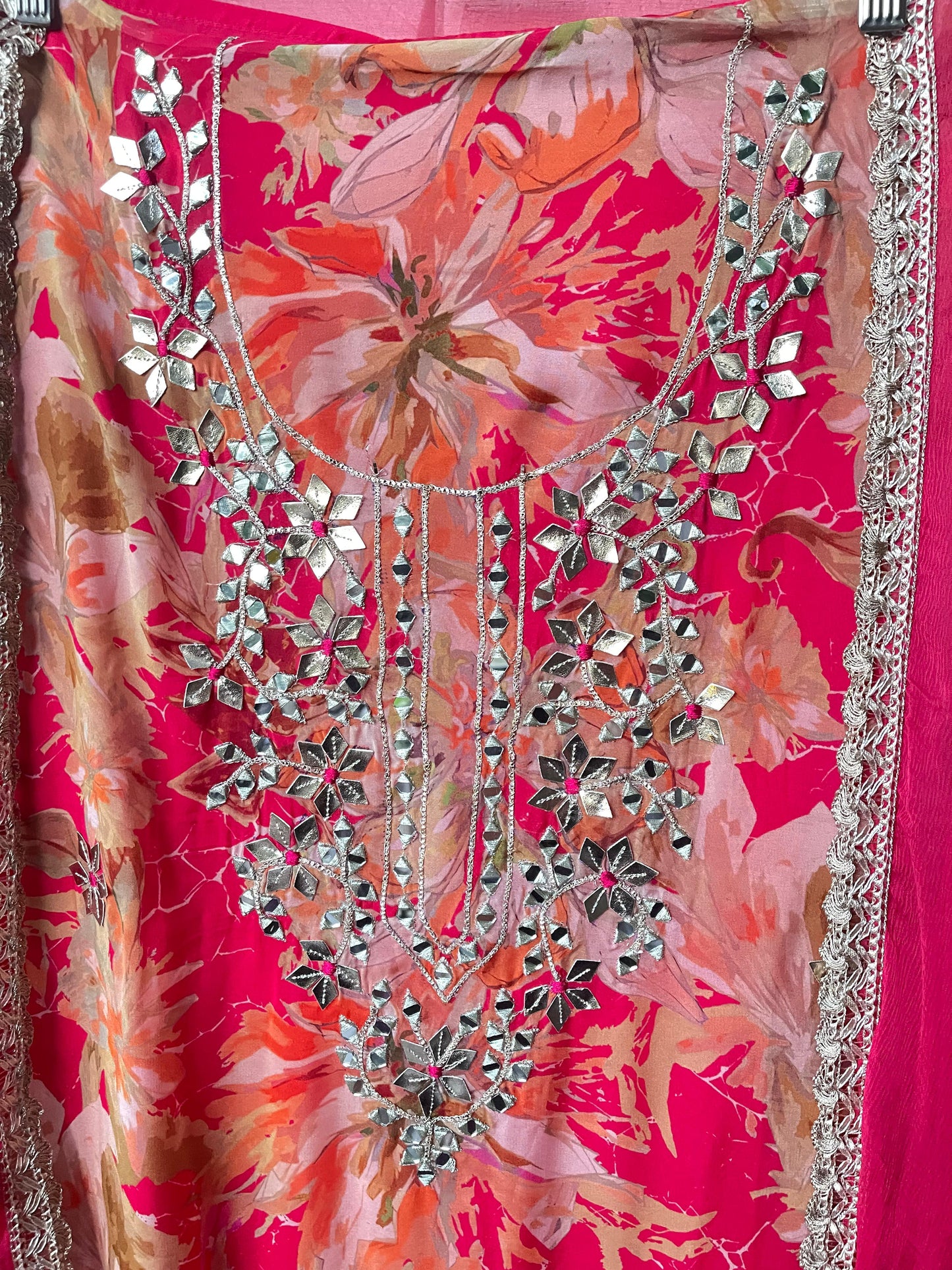 Organza unstitched ladies suit Rc17844