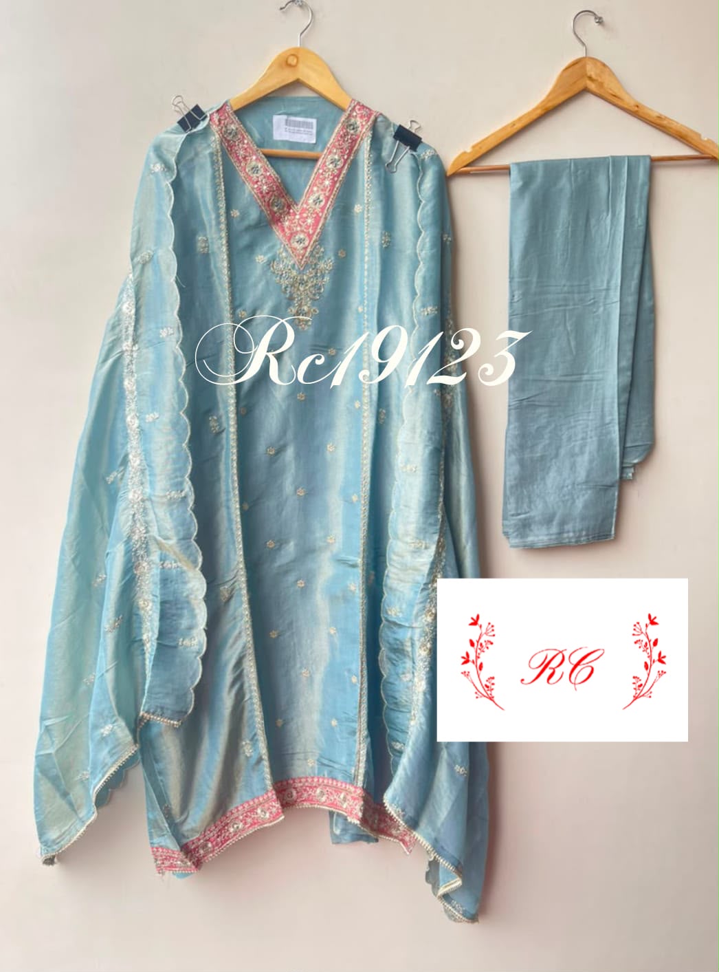 Banarasi shimmer silk ladies unstitched suit Rc19123